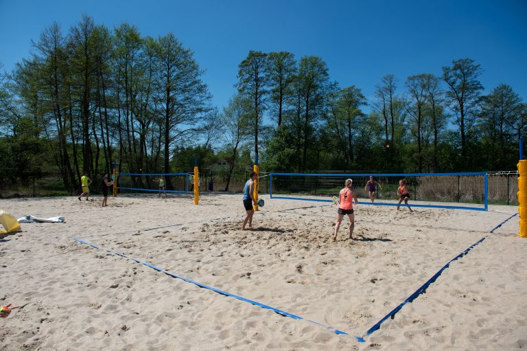 Beach volleyball courts